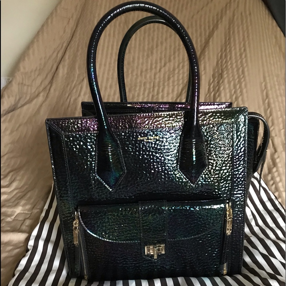 SOLD💜💙Henri Bendel large Petrol Rivington